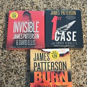 James Patterson Book Set - Red, Black, and Yellow Covers